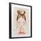 Stupell Industries Pink Ballerina in Crown Framed Print Under Glass, design by Creative Studio